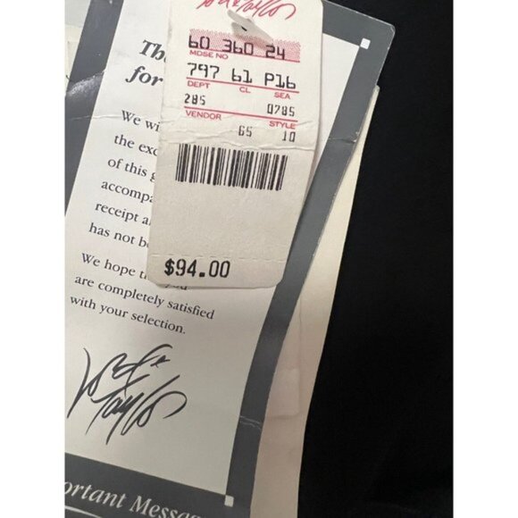 CDC Fit & Flare Dress Womens Lord & Taylor  Size 14 Solid Black Short Lined - Picture 5 of 12